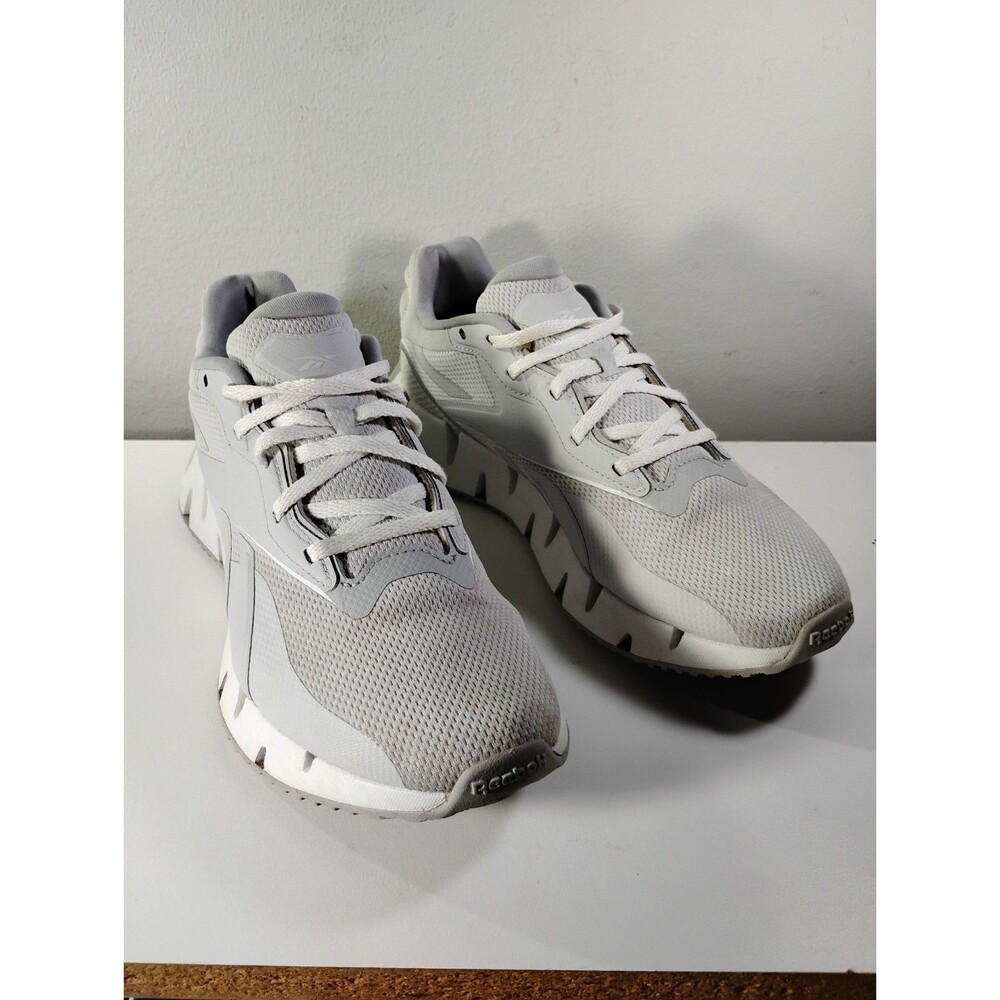Reebok Zig Dynamica 4 Sneaker Women's US 8.5 Pure Gray Low Top Lifestyle Shoes
